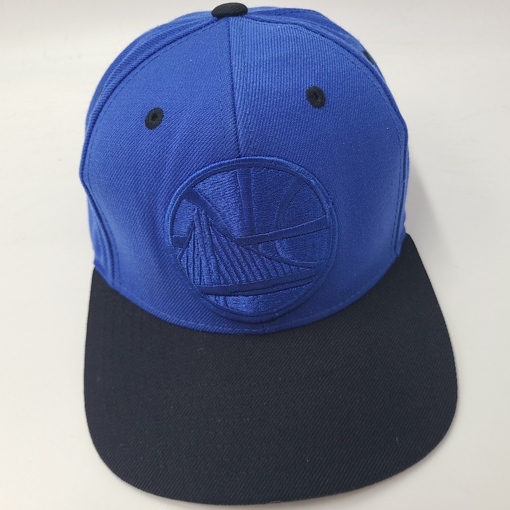 Golden State Warriors Hat Snapback Mitchell & Ness Blue Black NBA *MISSING PIN*